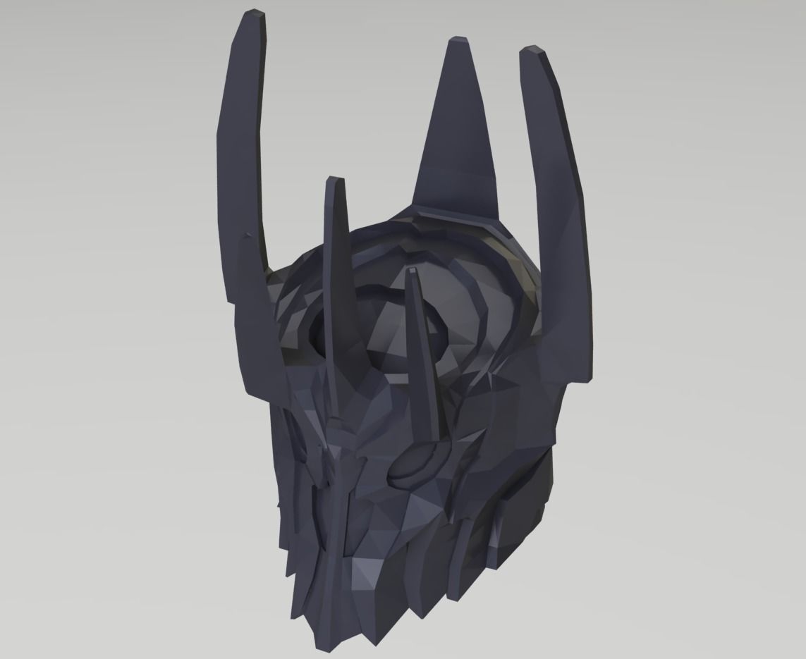 Sauron Armor and Weapon Set LEGO MINIFIGURE COMPATIBLE 3D print model_2