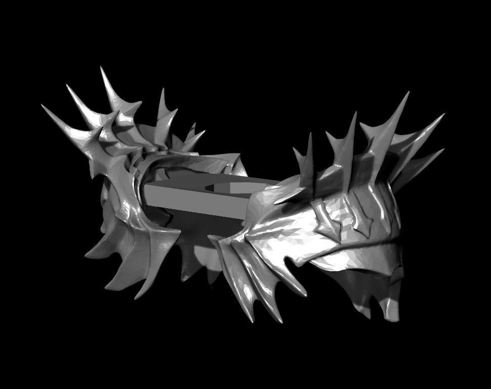 Sauron Armor and Weapon Set LEGO MINIFIGURE COMPATIBLE 3D print model_4