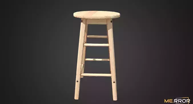 High Wood Stool