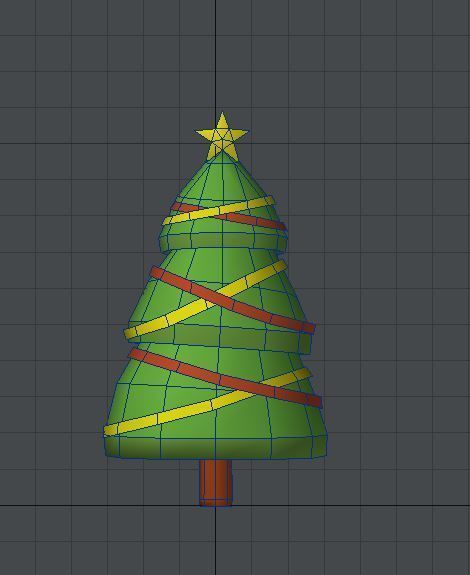 Set of low poly Christmas Tree set B Low-poly 3D model Low-poly 3D model_11