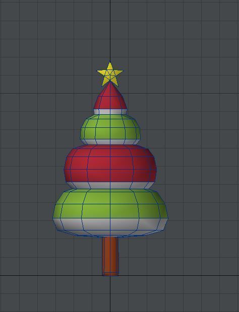 Set of low poly Christmas Tree set B Low-poly 3D model Low-poly 3D model_10