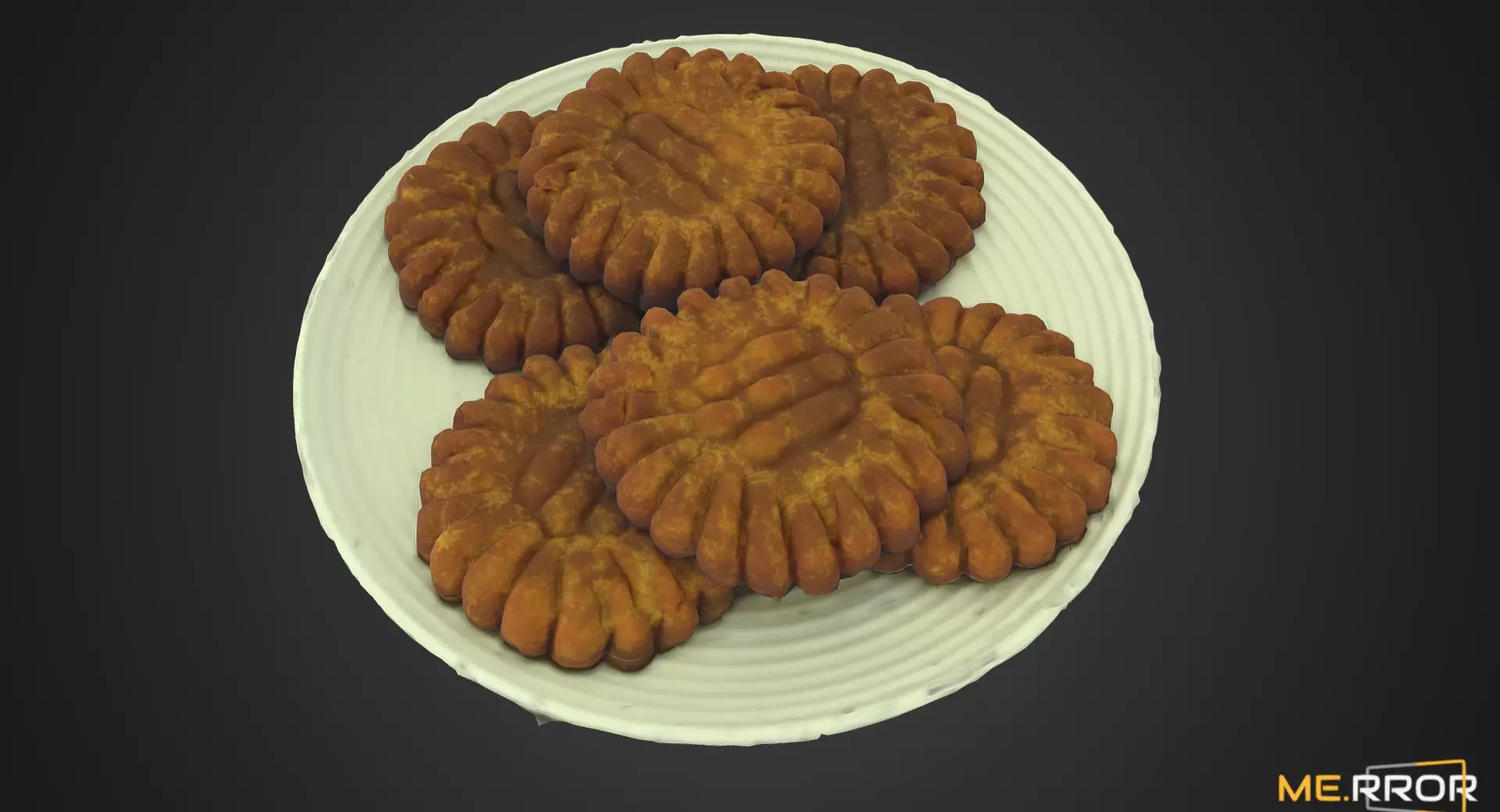 Yakgua Korean Honey Pastry Low-poly 3D model