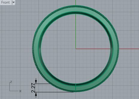 Diamond signet ring 3317 3D print model 3D print model_5