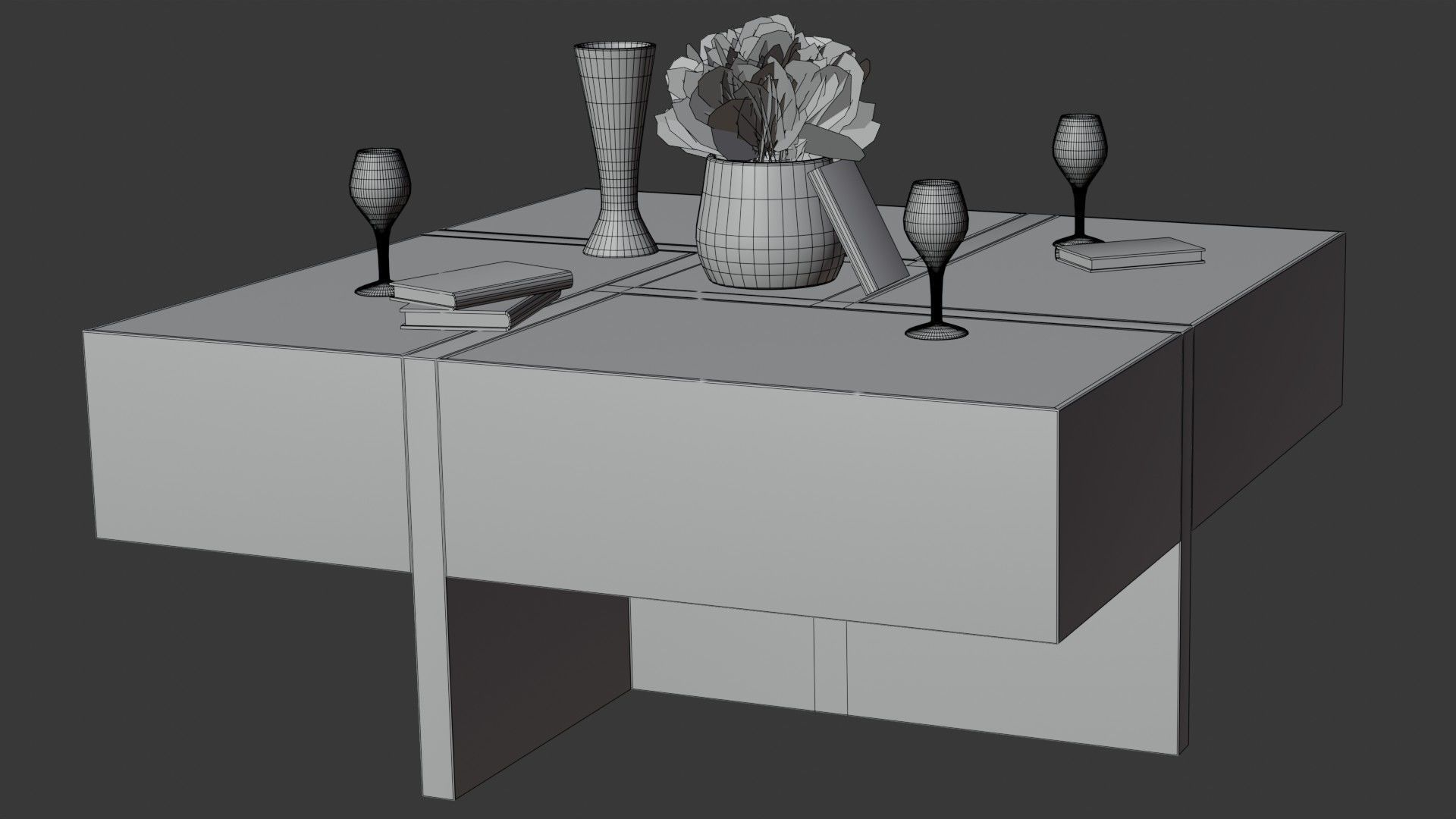 Coffee Table PART12 3D model_8