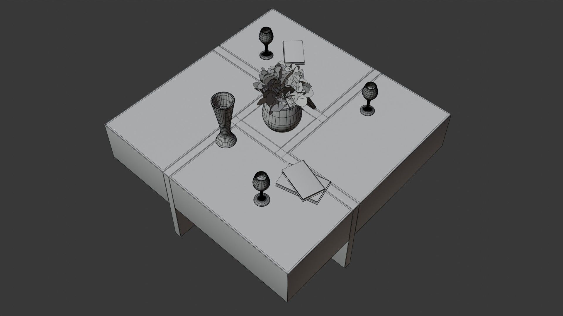 Coffee Table PART12 3D model_9