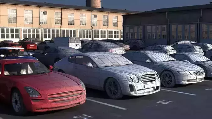 Archmodels vol 132 - Low-Poly Cars Collection 3D model