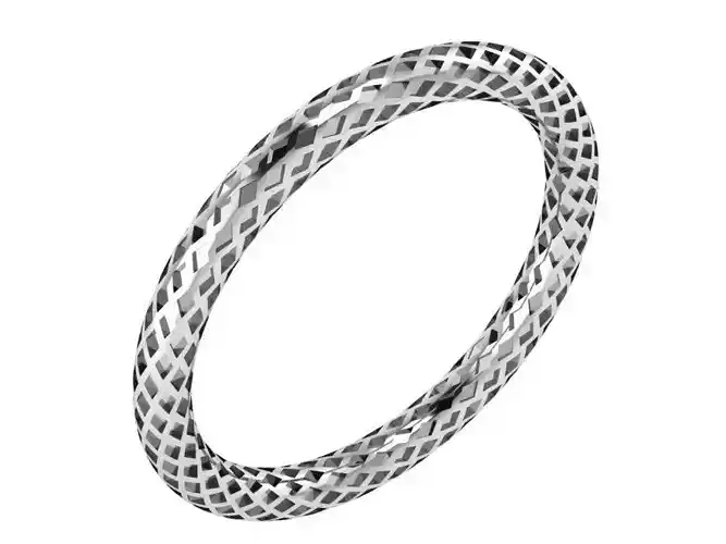 Serpentine round ring 3323 3D print model