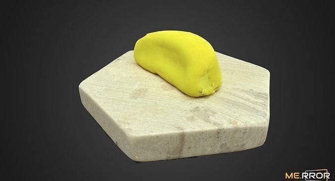 Japanese Banana Wagashi Low-poly 3D model 2