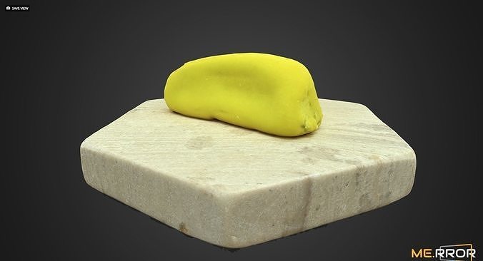 Japanese Banana Wagashi Low-poly 3D model 6