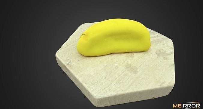 Japanese Banana Wagashi Low-poly 3D model 5