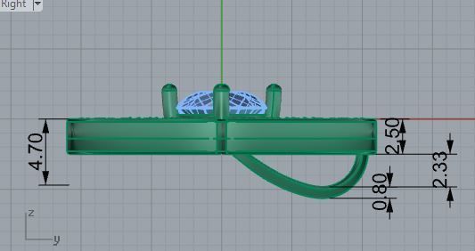 Round cluster pendant 3326 3D print model 3D print model_6