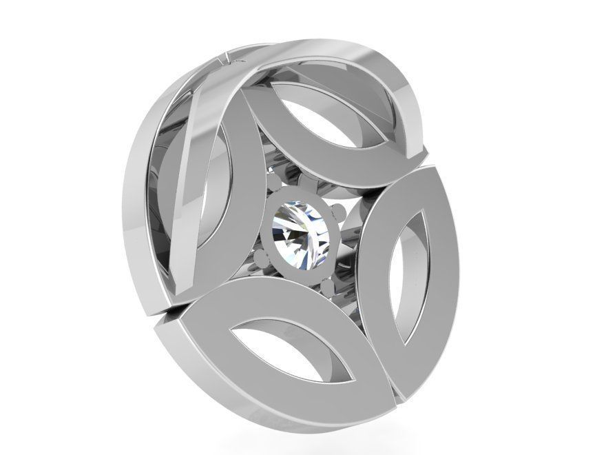 Round cluster pendant 3326 3D print model 3D print model_3