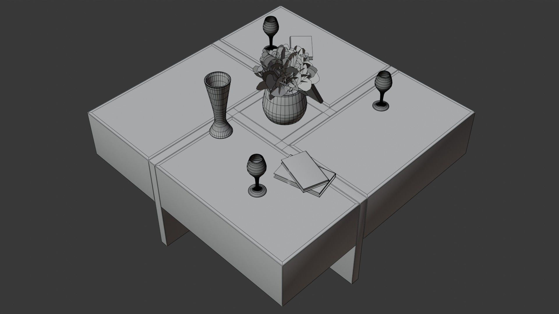 Coffee Table PART13 3D model_9