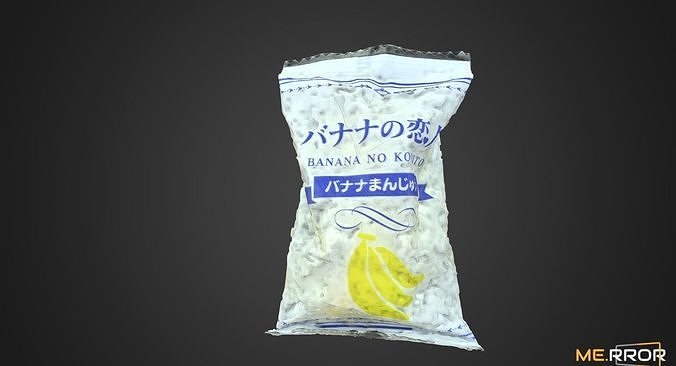 Banana Koibito Low-poly 3D model 6