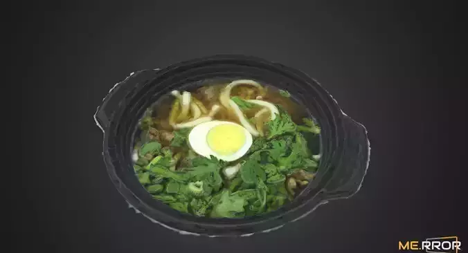 Udon - 3D Scan Low-poly 3D model