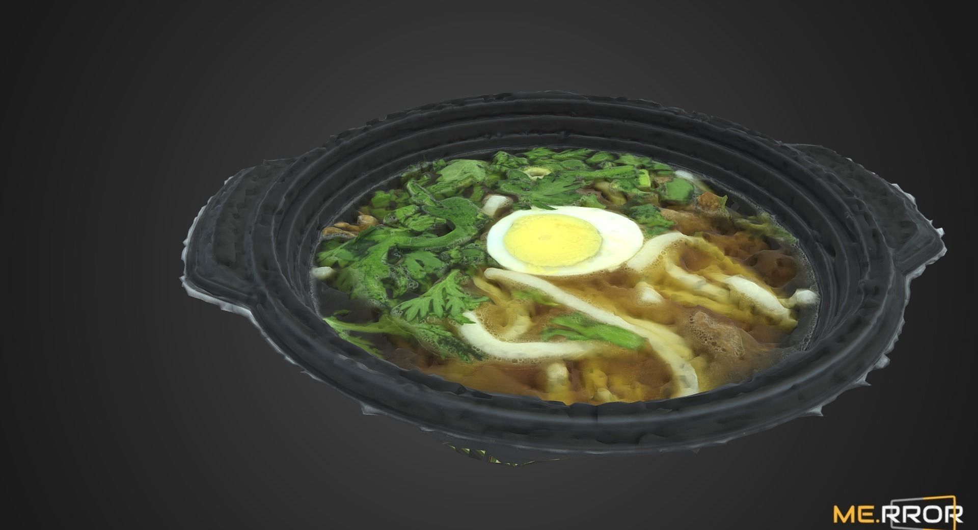 Udon - 3D Scan Low-poly 3D model_7