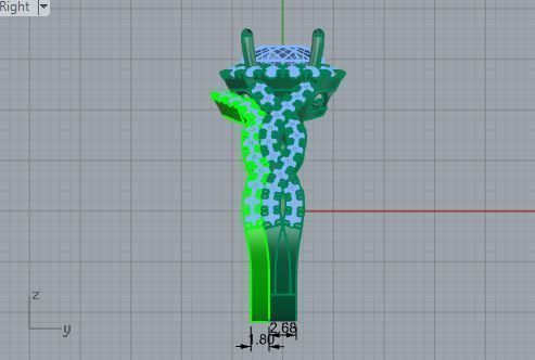 Infinity textured diamond ring with band 3327 3D print model 3D print model_6