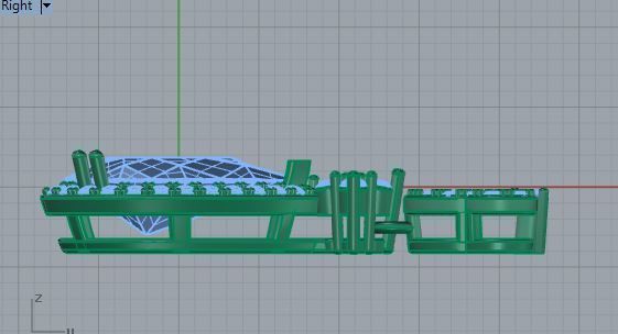 Luxurious  pear earrings 3328 3D print model  3D print model_6