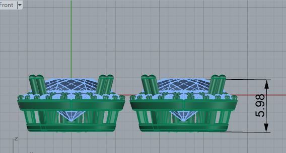 Luxurious  pear earrings 3328 3D print model  3D print model_5