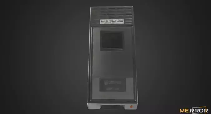Video Cassette Rewinder Low-poly 3D model