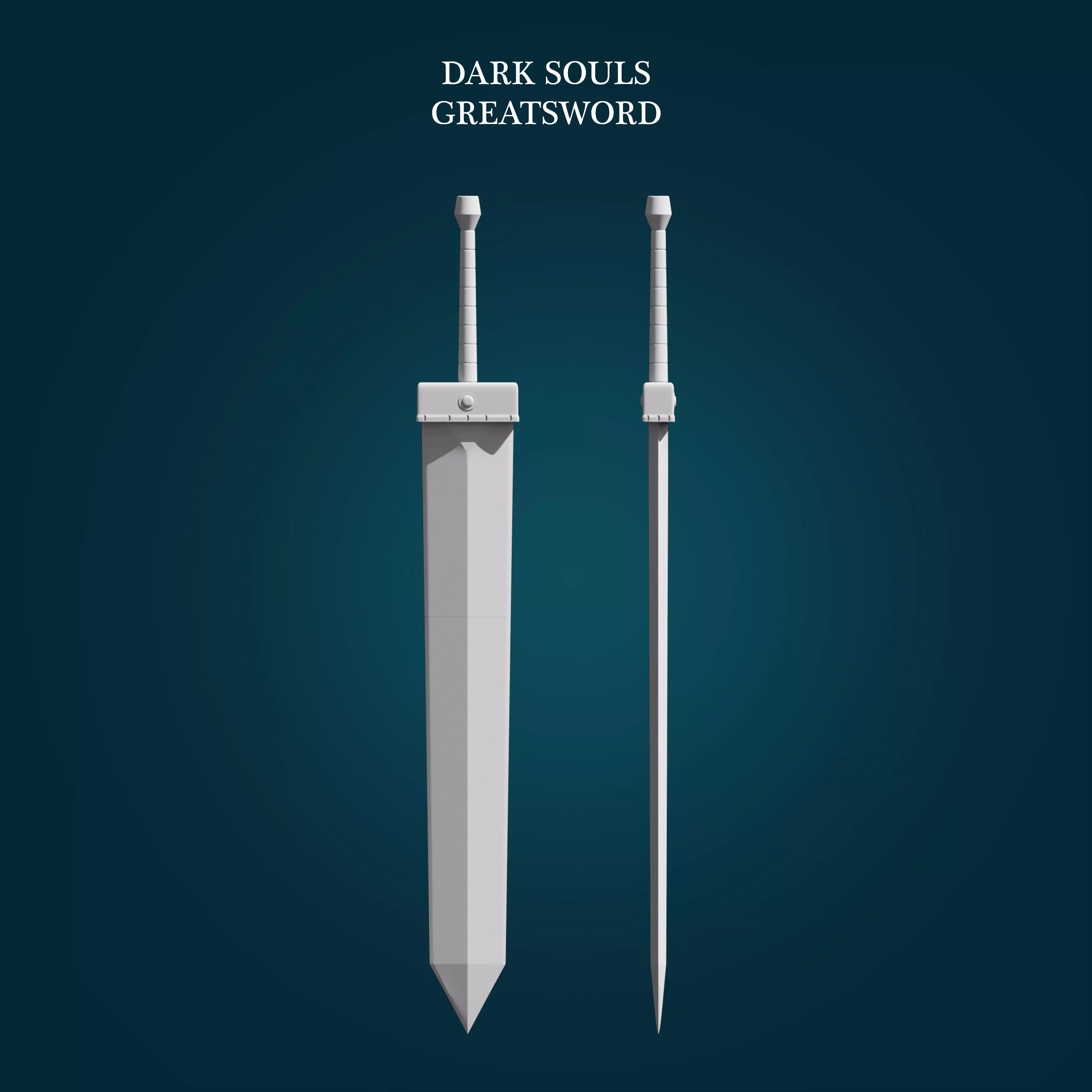 Greatsword from Dark Souls 3D print model_0