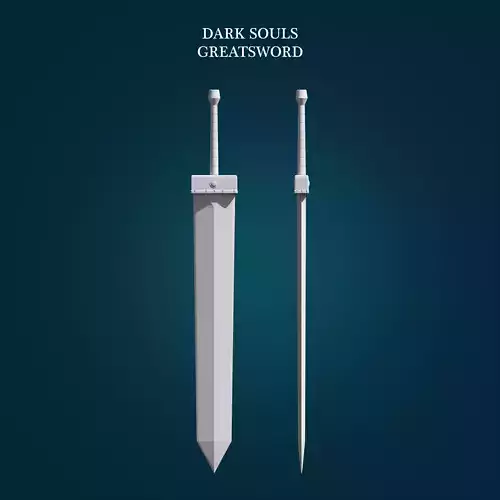 Greatsword from Dark Souls 3D print model