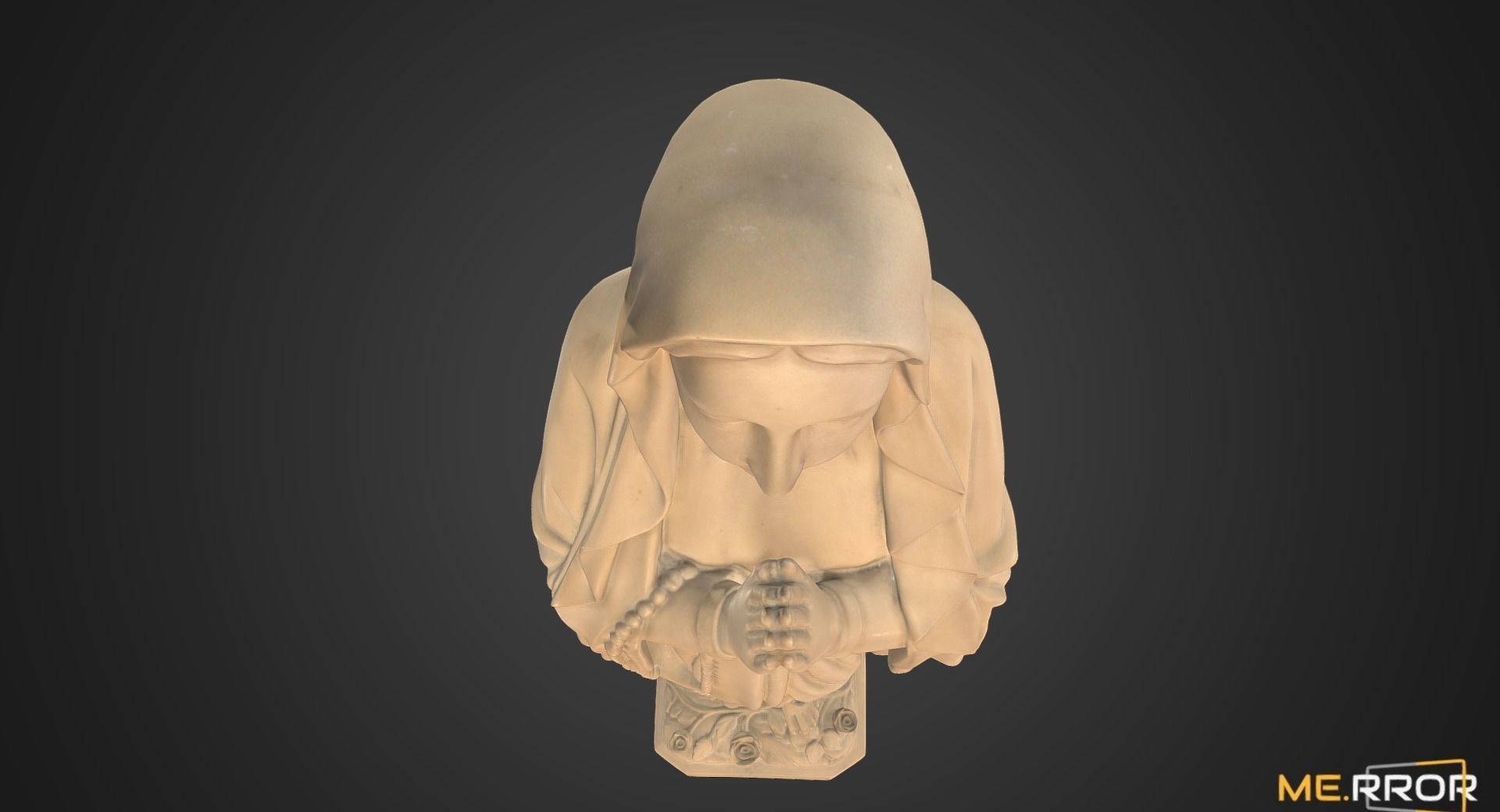 Saint Maria Statue Low-poly 3D model_4