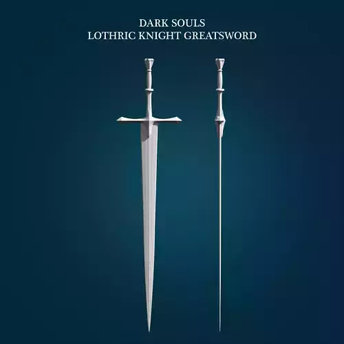 Lothric Knight Greatsword from Dark Souls 3D print model