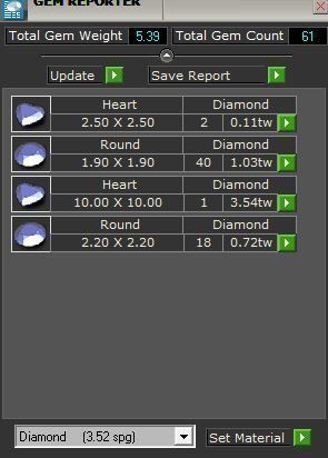 Beautiful yellow heart diamond ring 3331 3D print model 3D print model_8
