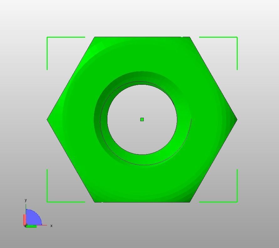 M10 Hex Nut 3D print model_28