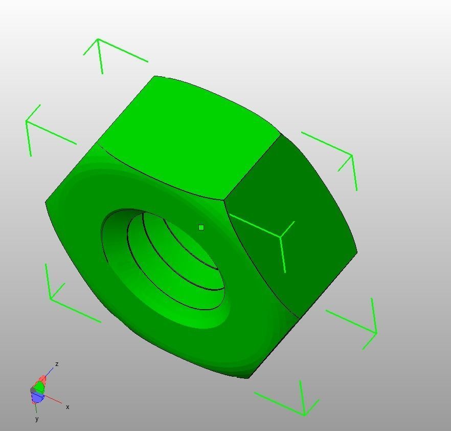 M10 Hex Nut 3D print model_30