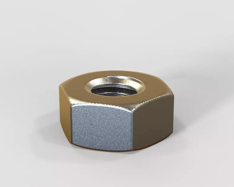 M10 Hex Nut 3D print model_0