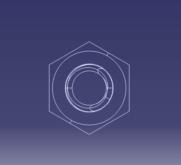 M10 Hex Nut 3D print model_6