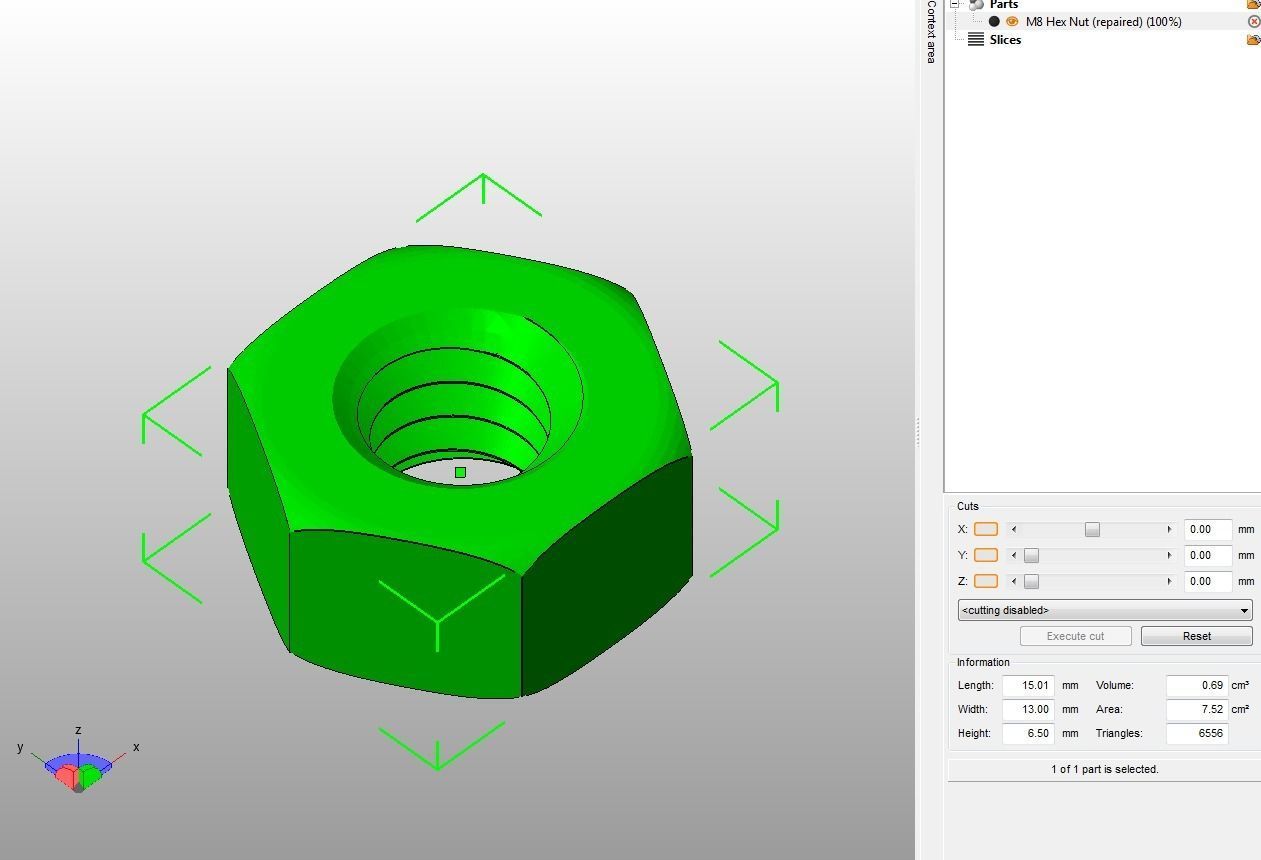 M8 Hex Nut 3D print model_28