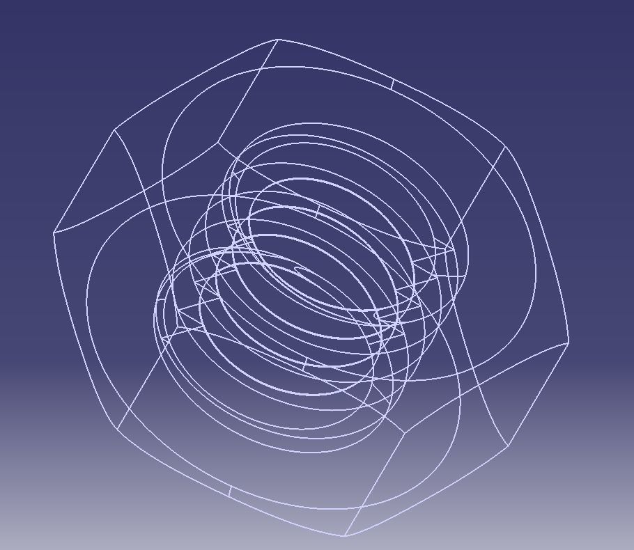 M8 Hex Nut 3D print model_15