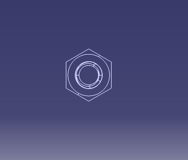 M8 Hex Nut 3D print model_3