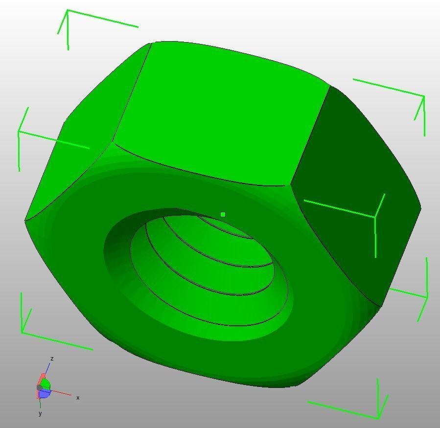 M8 Hex Nut 3D print model_27
