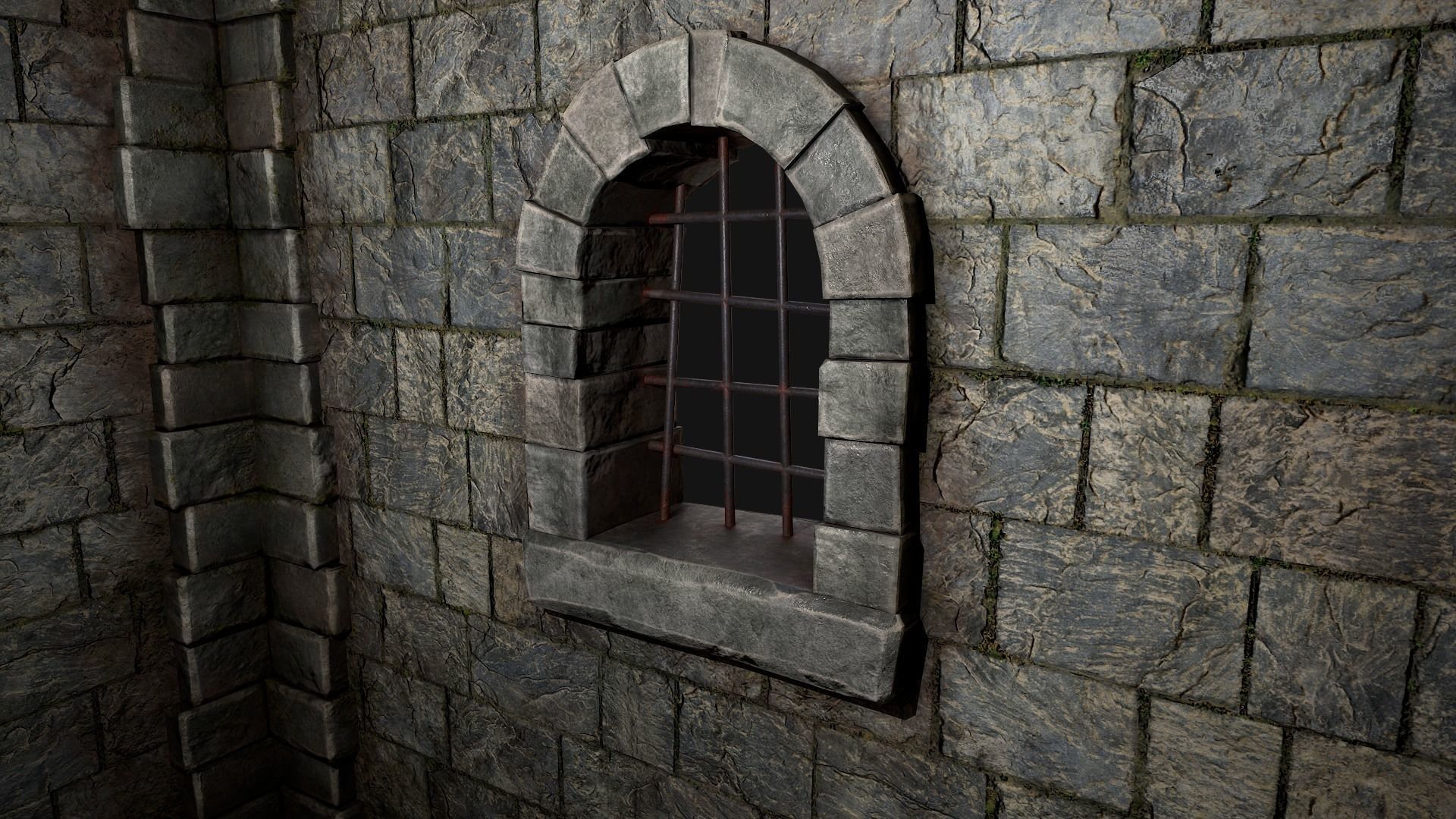 Medieval Prison Cell Low-poly 3D model_15