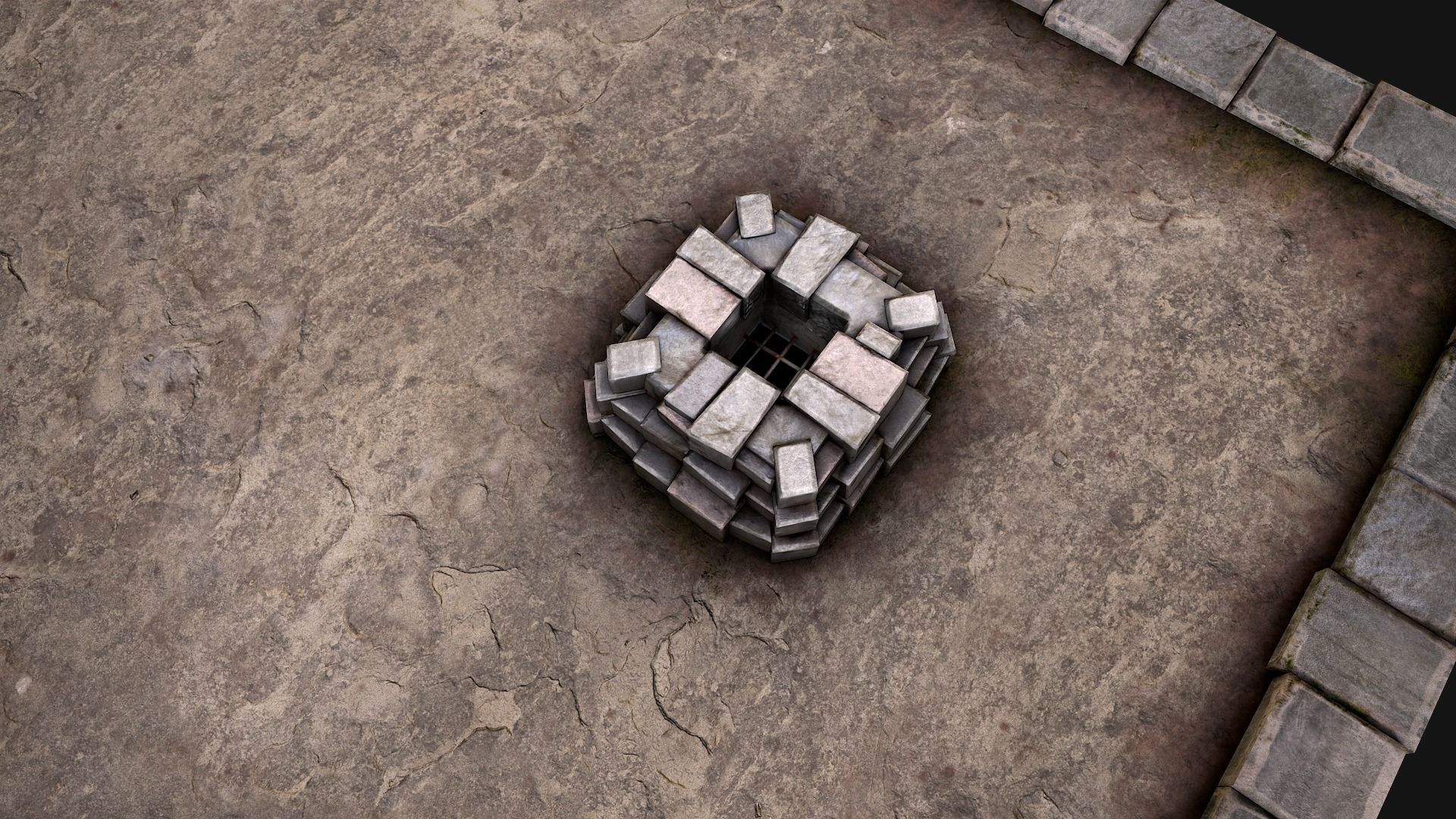 Medieval Prison Cell Low-poly 3D model_16