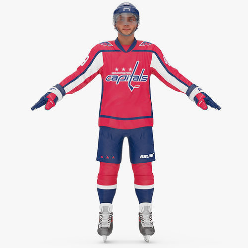Washington Capitals Hockey Player 3D model CGTrader