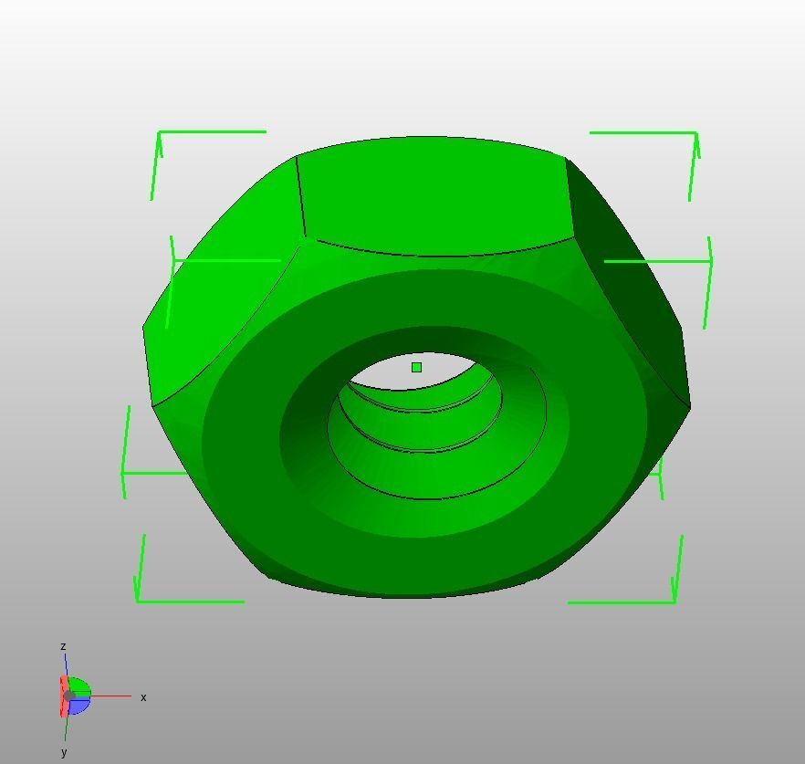 M2 Hex Nut 3D print model_29