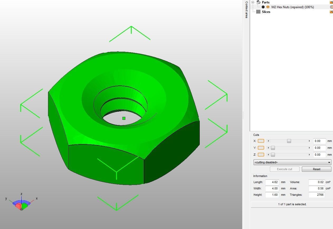 M2 Hex Nut 3D print model_27