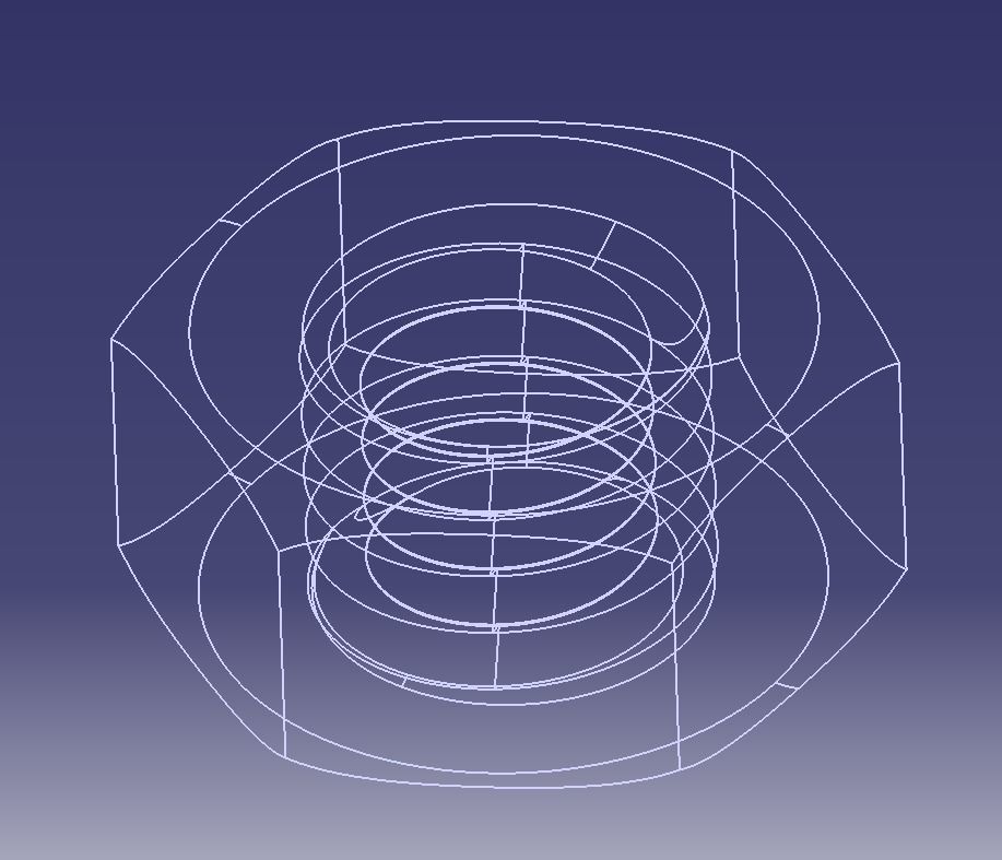 M2 Hex Nut 3D print model_10
