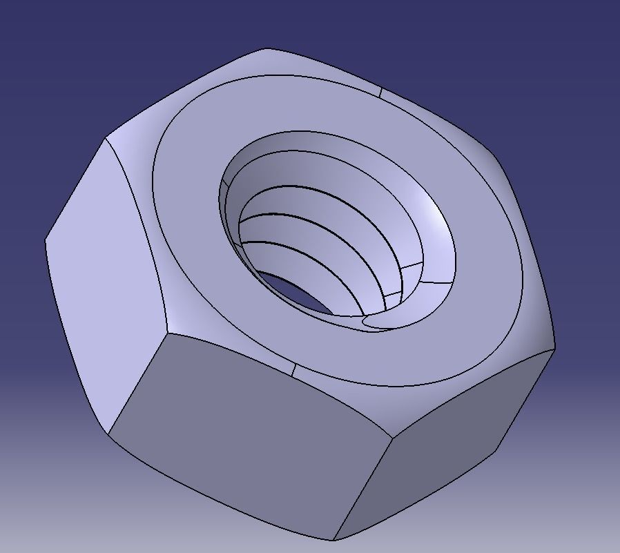 M2 Hex Nut 3D print model_14