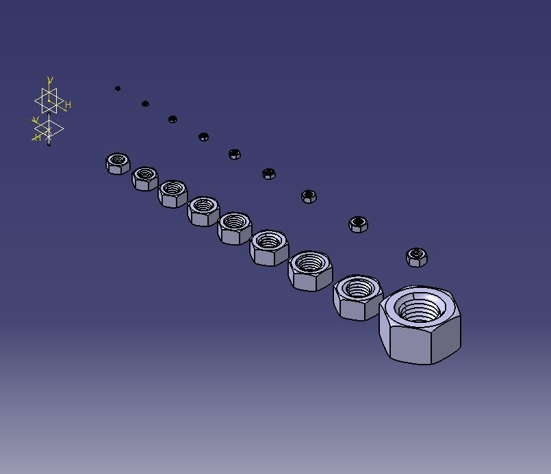 M2 Hex Nut 3D print model_2