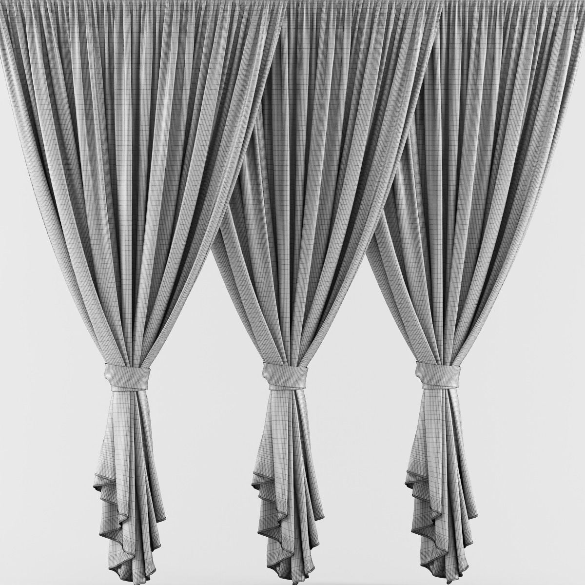 Curtains - 3D model_1