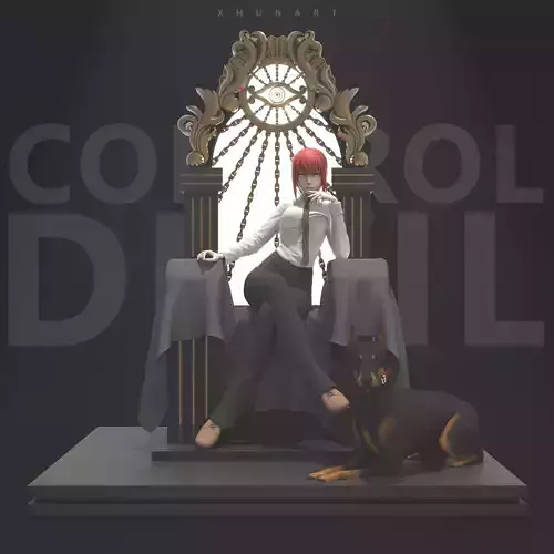 Makima The Control Devil STL file 3D print model