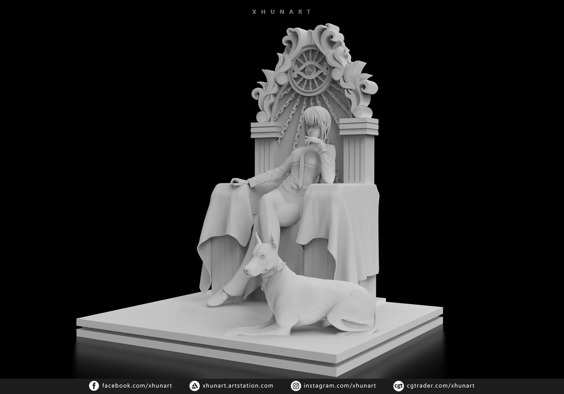 Makima The Control Devil STL file 3D print model_7