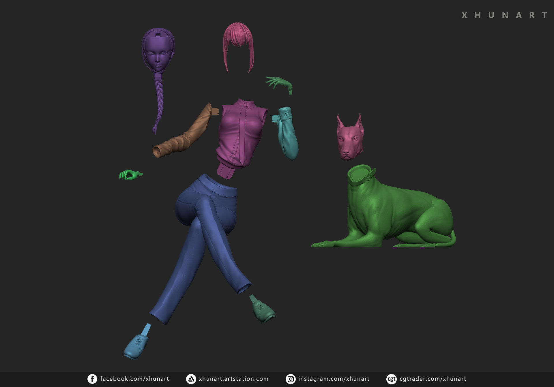 Makima The Control Devil STL file 3D print model_9