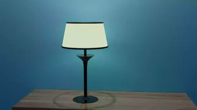 Table Lamp low-poly game ready